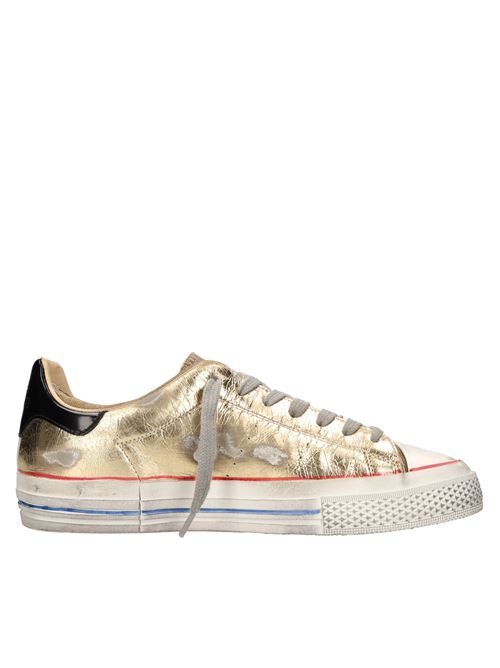 Leather and fabric sneakers HIDNANDER | STARLESS LOW HC2WS600 126ORO-KHAKI-NERO